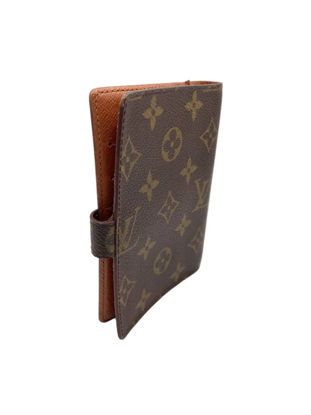 Louis Vuitton Agenda PM Monogram Brown Notebook Cover Gold